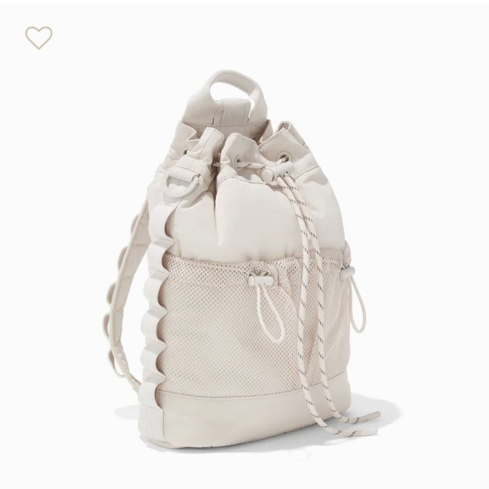 Dagne Dover Cream Drawstring Backpack